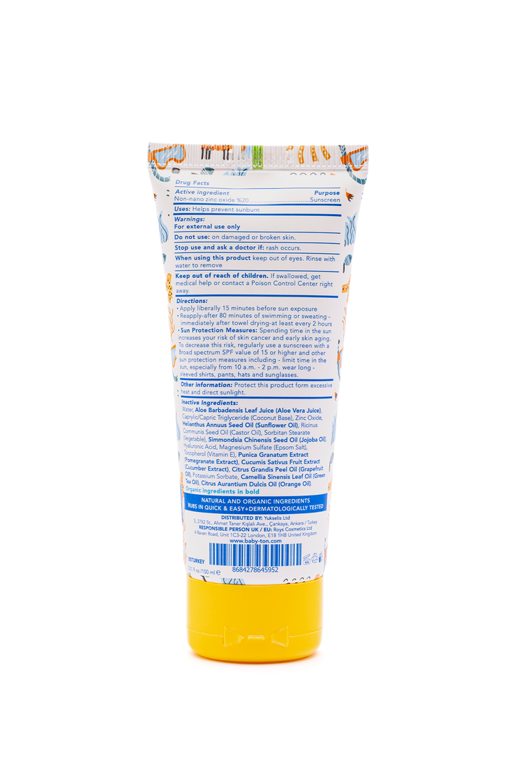Bebek ve Çocuklar için Atopik Güneş Koruyucu Krem 100 ML