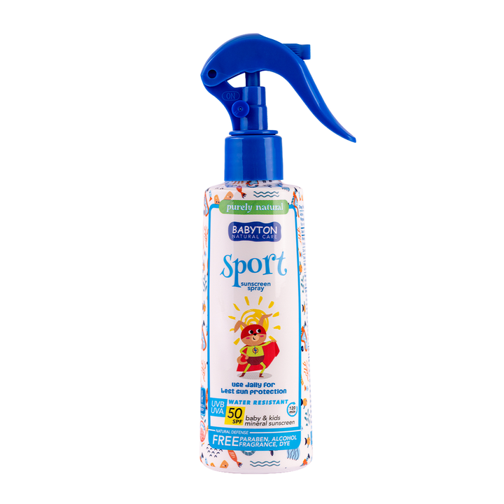 Bebek &amp; Çocuk Suya Dayanıklı Doğal Güneş Koruyucu Sprey 50 SPF 200 ml