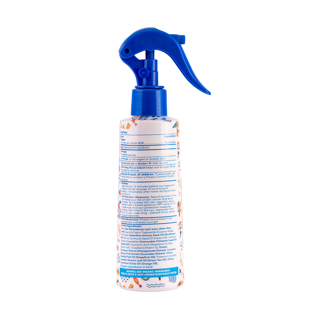 Bebek &amp; Çocuk Suya Dayanıklı Doğal Güneş Koruyucu Sprey 50 SPF 200 ml