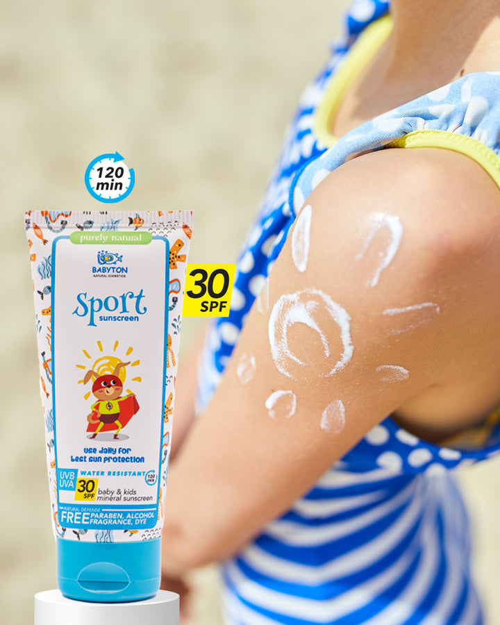 Bebek ve Çocuklar İçin Suya Dayanıklı Güneş Koruyucu Krem 100 ML