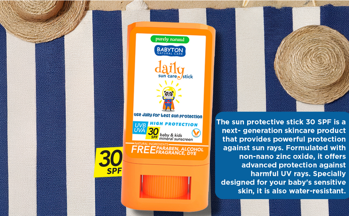 Bebek ve Çocuklar İçin Doğal Güneş Koruyucu Stick 30 SPF 20 gr