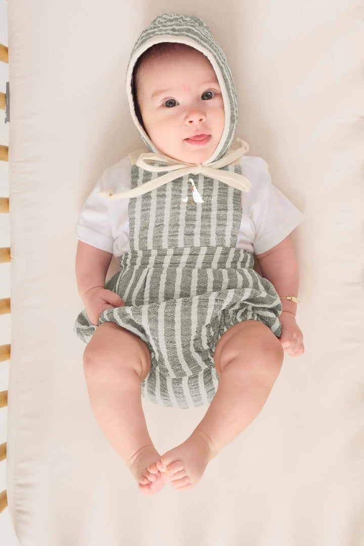Anne Kaz Nakışlı Müslin Bebek Salopet Mint