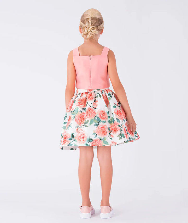 CARIOCA ROSE ORANGE FLORA SKIRT