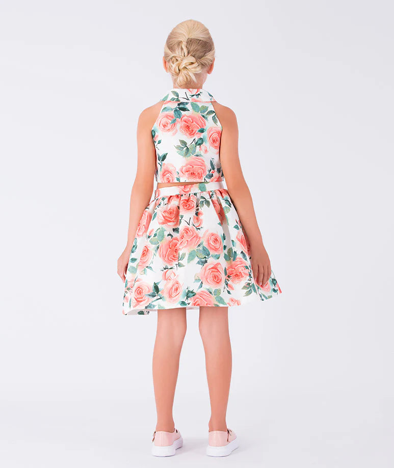 CARIOCA FLORAL ORANGE FLORAL BLOUSE
