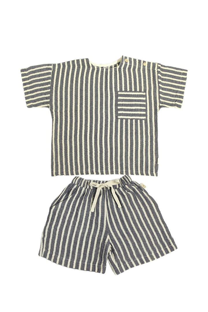Comfy Müslin Set Lacivert
