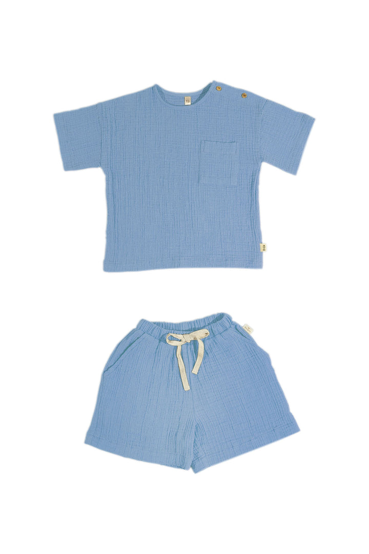 Comfy Müslin Set Sky Blue