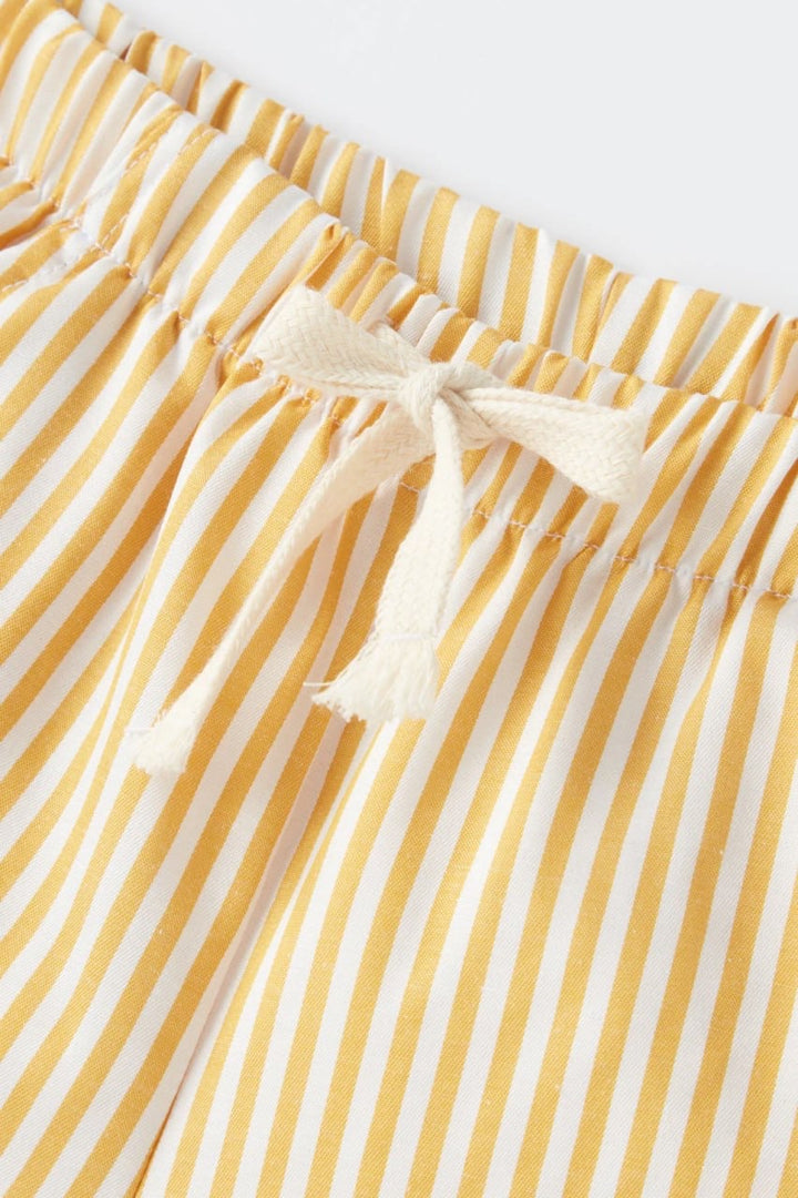 YELLOW STRİPE ŞORT