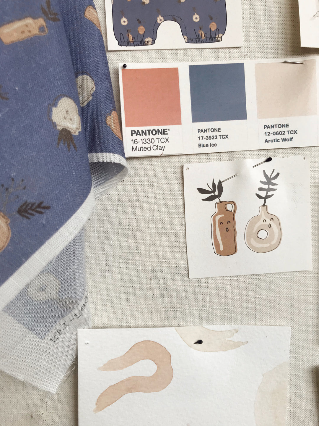 BLUE ICE ’PLANT CERAMICS’ DRESS