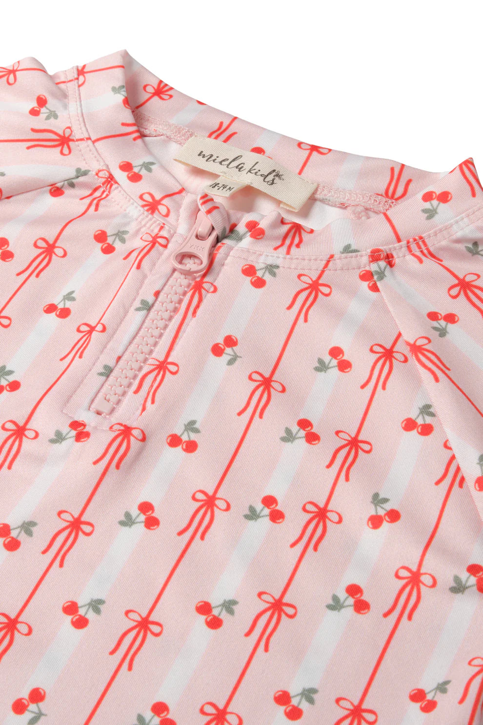 UV Korumalı Alt Üst Kız Bebek Set Cherry Bow
