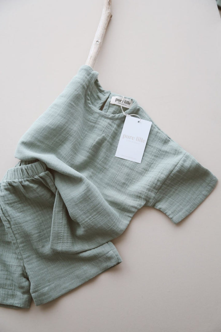 SHORT MUSLIN SET MİNT