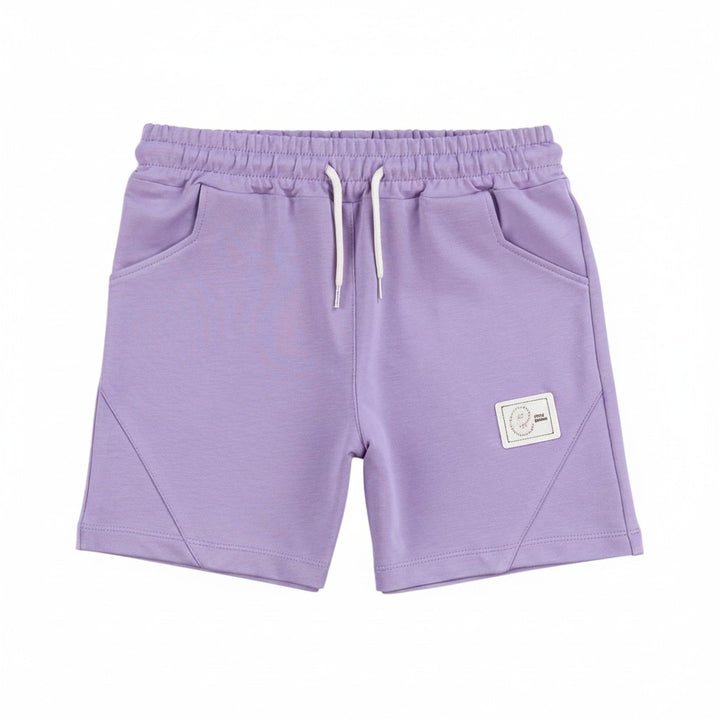 ASIMETRİK DETAY COTTON ŞORT LİLA