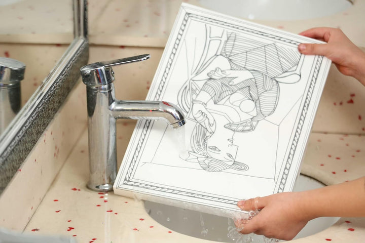 FUNNY MAT WASHABLE ART PABLO PICASSO SEATED WOMAN