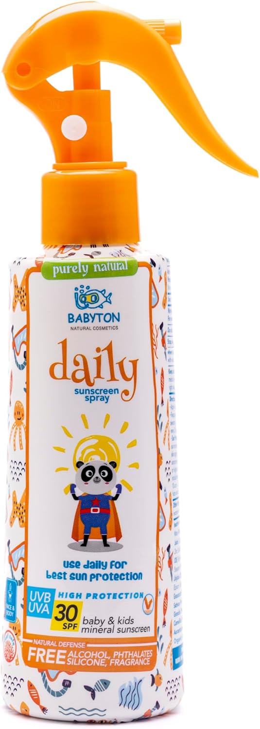 Bebek ve Çocuklar İçin Günlük Doğal Güneş Koruyucu Sprey 30 SPF 200 ml
