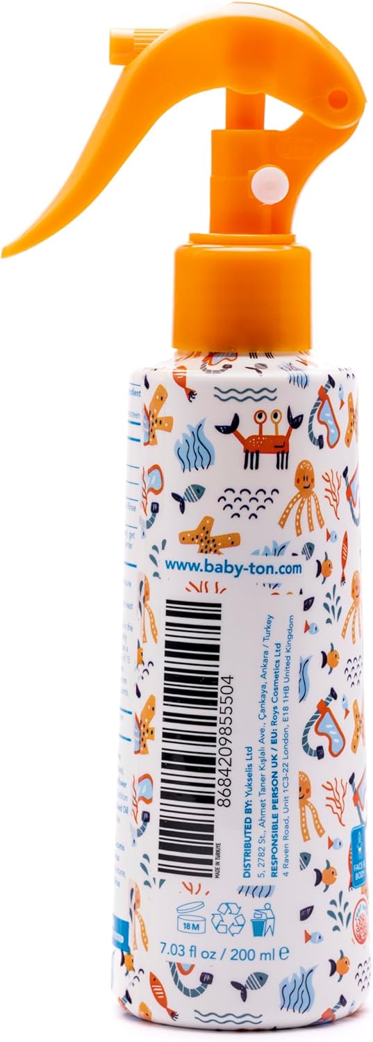 Bebek ve Çocuklar İçin Günlük Doğal Güneş Koruyucu Sprey 30 SPF 200 ml