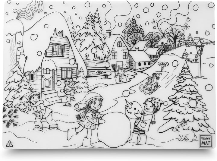 FUNNY MAT KIŞ (%95 GERİ DÖNÜŞÜMLÜ) 48 x 33.5 cm