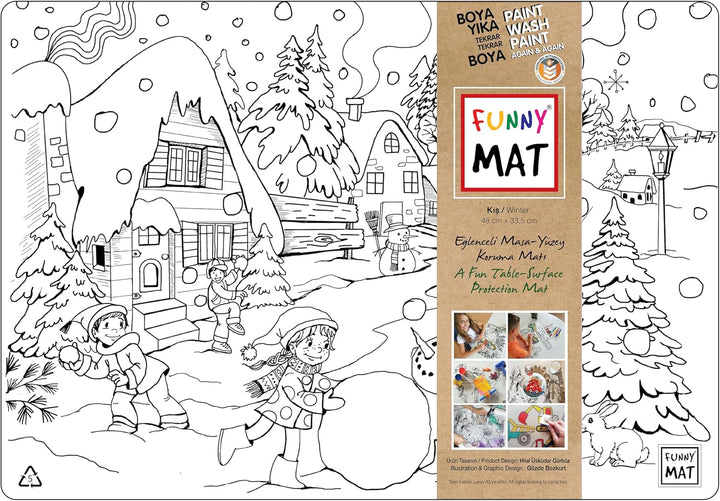FUNNY MAT KIŞ (%95 GERİ DÖNÜŞÜMLÜ) 48 x 33.5 cm