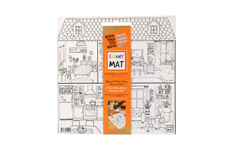 FUNNY MAT WIİTE 40X40CM EVİM GÜZEL EVİM
