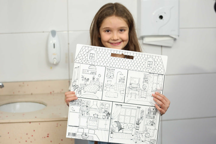 FUNNY MAT WIİTE 40X40CM EVİM GÜZEL EVİM