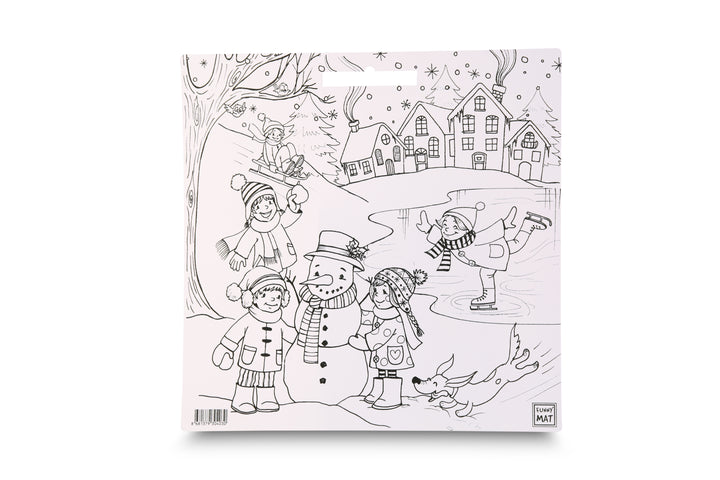 FUNNY MAT WHITE 40X40CM KARLI BİR GÜN