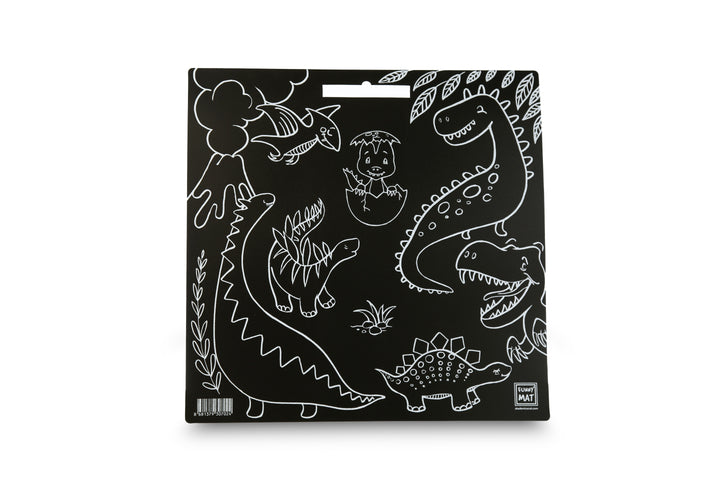 FUNNY MAT BLACK (TEBEŞİRLİ ) DİNAZORLAR 40*40CM
