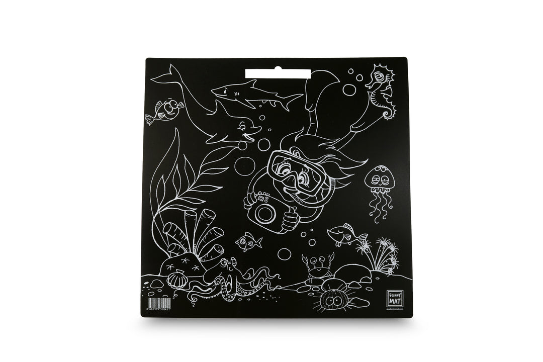 FUNNY MAT BLACK ( TEBEŞİRLİ ) OKYANUS 40*40CM