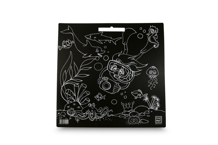 FUNNY MAT BLACK ( TEBEŞİRLİ ) OKYANUS 40*40CM