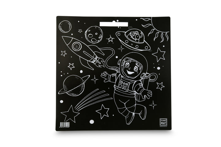 FUNNY MAT BLACK (TEBEŞİRLİ ) UZAY 40*40CM