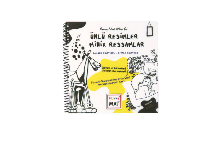 FUNNY MAT MİNİ SET ÜNLÜ RESİMLER MİNİK RESSAMLAR (KALEMLİ)