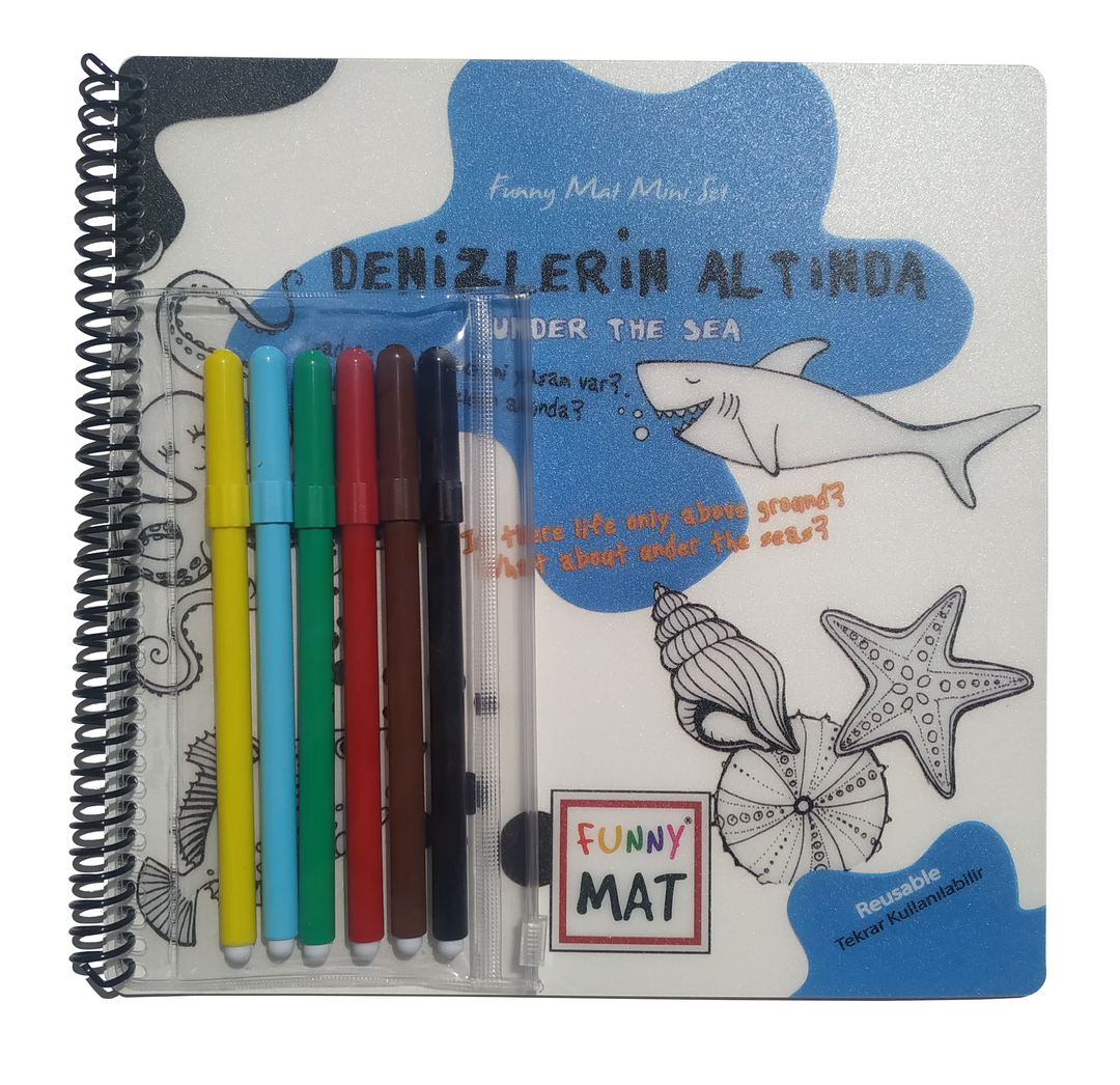 FUNNY MAT MİNİ SET DENİZLERİN ALTINDA (KALEMLİ)