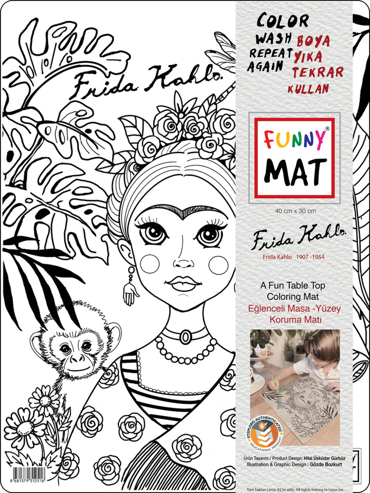 FUNNY MAT ARTIST COLLECTION FRIDA 30X40CM