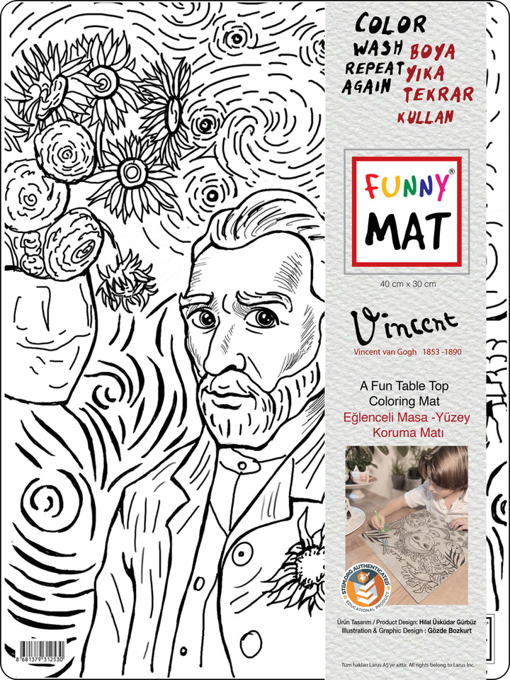 FUNNY MAT ARTIST COLLECTION VINCENT 30X40CM