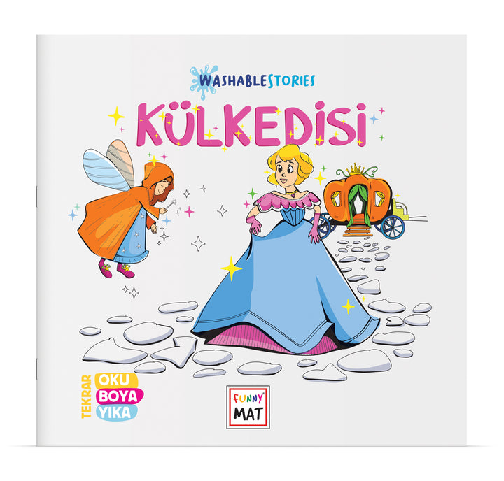 FUNNY MAT YIKANABİLİR HİKAYE KİTABI KÜL KEDİSİ YENİ