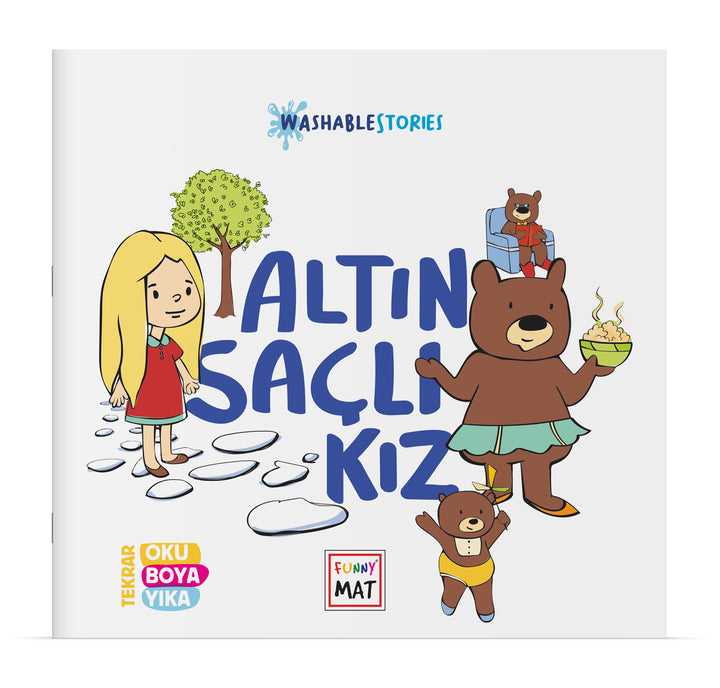 FUNNY MATYIKANABİLİR HİKAYE KİTABI ALTIN SAÇLI KIZ YENİ