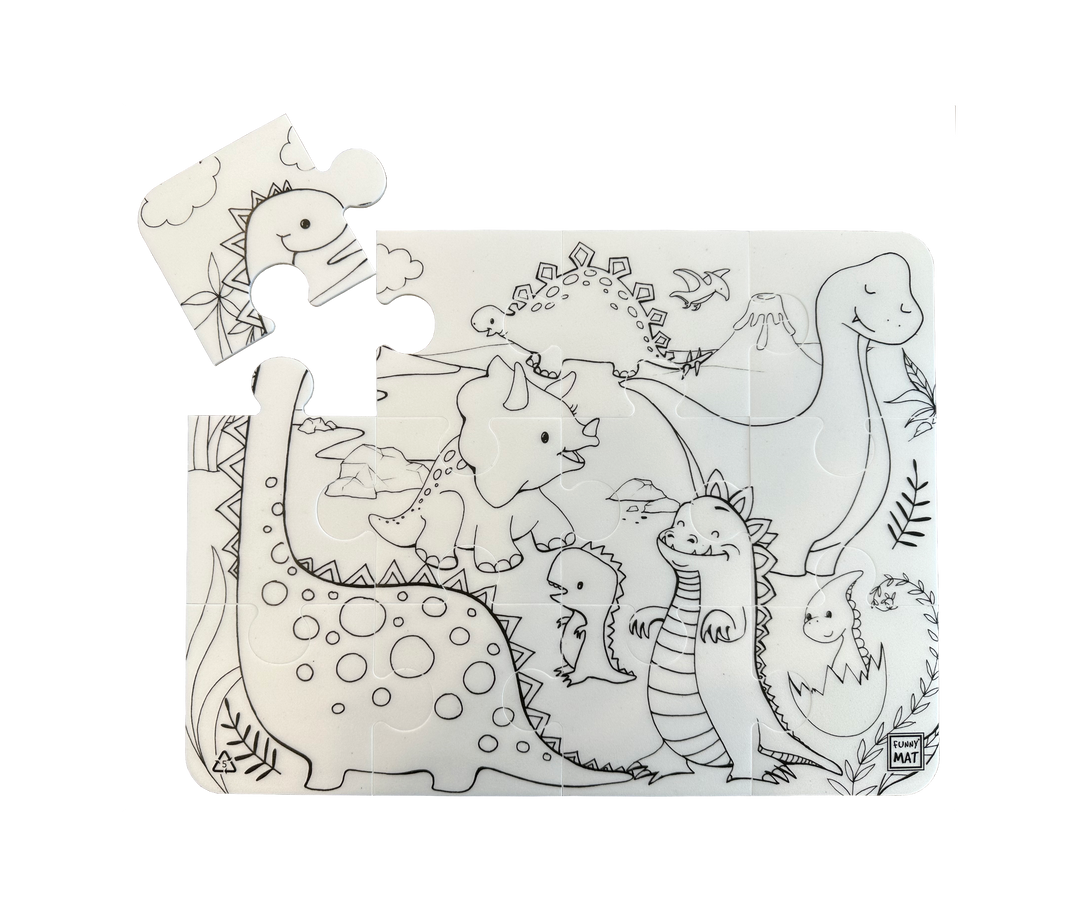 FUNNY MAT WASHABLE PUZZLE DİNAZOR ÇAĞI