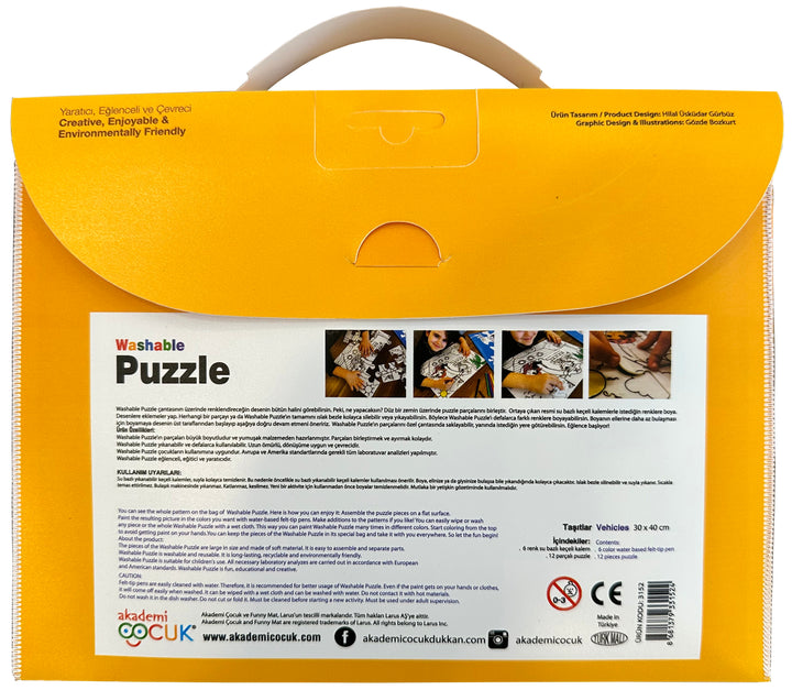 FUNNY MAT WASHABLE PUZZLE TAŞITLAR