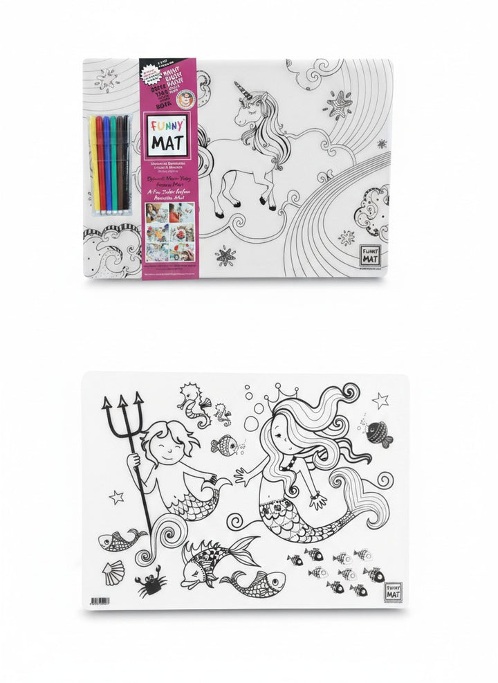 FUNNY MAT 2Lİ SET UNİCORN &amp; DENİZ KIZI 6&