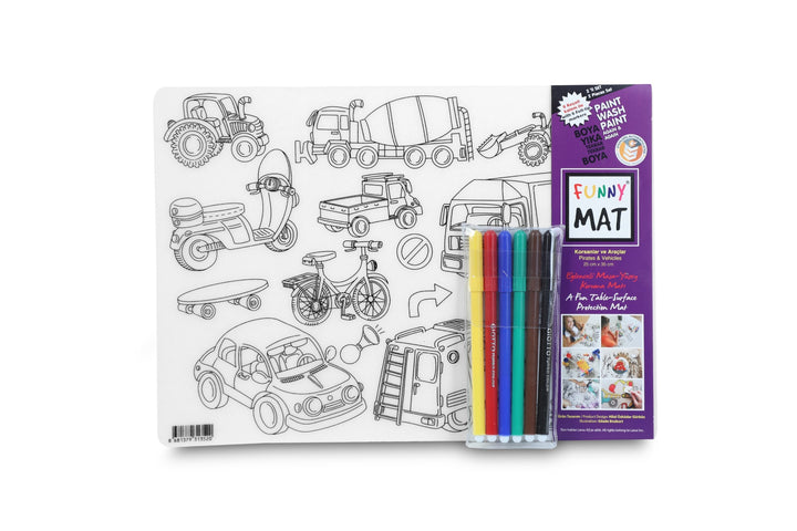 FUNNY MAT 2Lİ SET KORSANLAR &amp; ARAÇLAR  6&