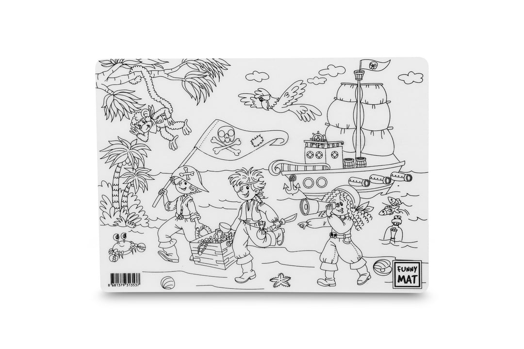 FUNNY MAT 2Lİ SET KORSANLAR &amp; ARAÇLAR  6&