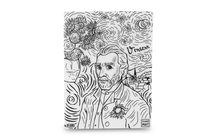 FUNNY MAT 2Lİ SET- VINCENT VAN GOGH &amp; SALVADOR DALİ 30X40 CM 6&