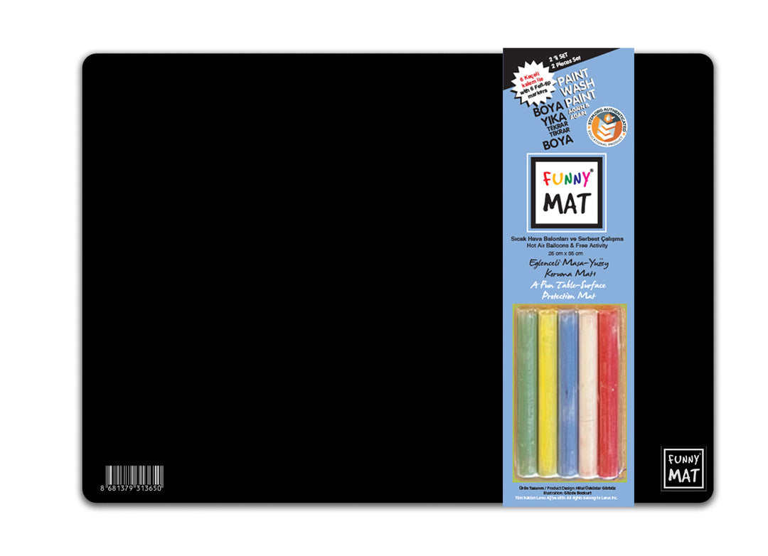 FUNNY MAT 2Lİ SET SICAK HAVA BALONU &amp; SERBEST ÇALIŞMA 25X35CM 5&