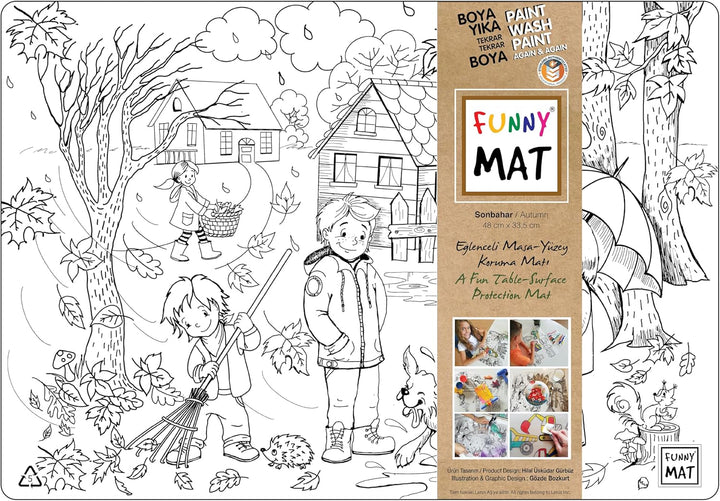 FUNNY MAT SONBAHAR (%95 GERİ DÖNÜŞÜMLÜ) 48 x 33.5 cm