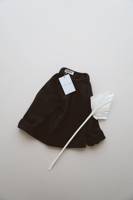 MUSLIN SHIRT SİYAH