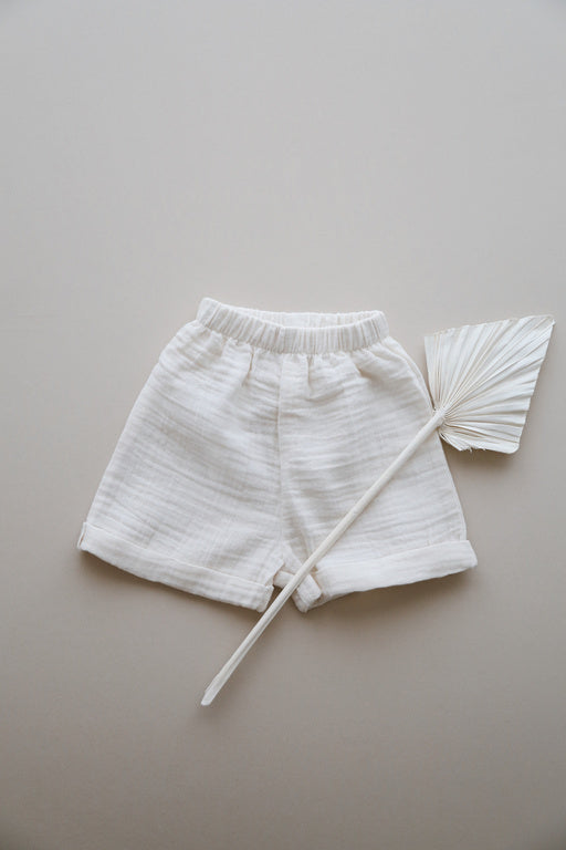 MUSLIN SHORT EKRU