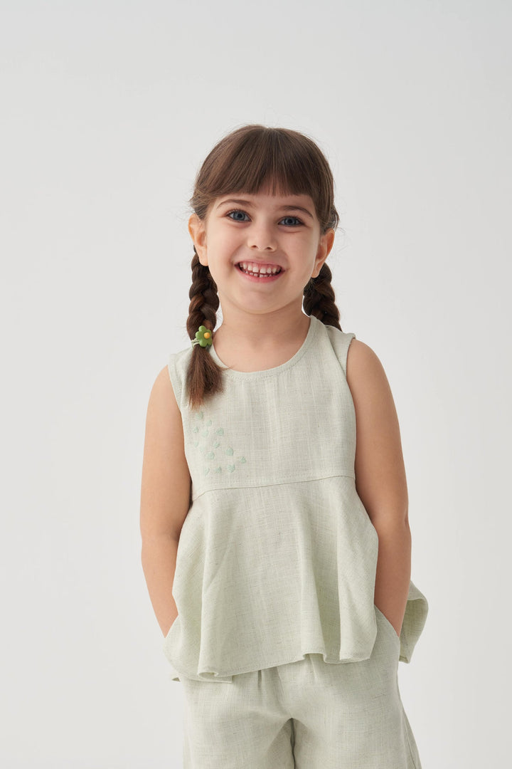 OLV459 KALP NAKIŞLI VOLANLI BLUZ