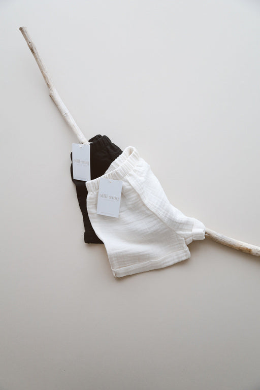 MUSLIN SHORT EKRU