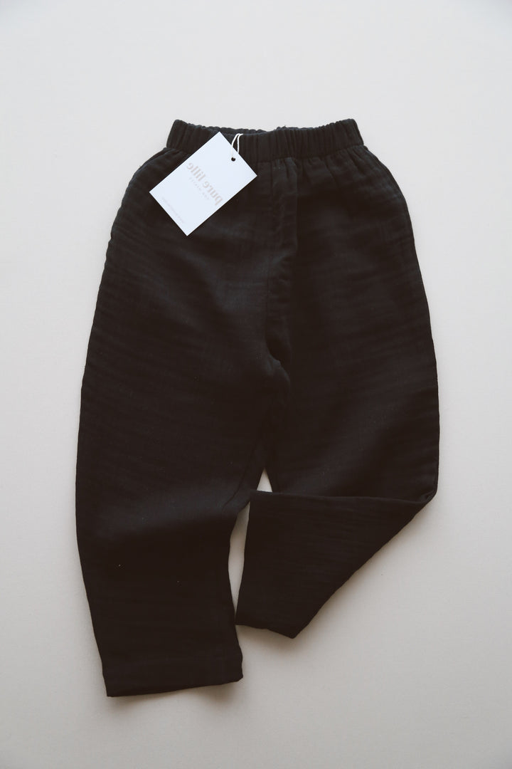 MUSLIN PANTS SİYAH