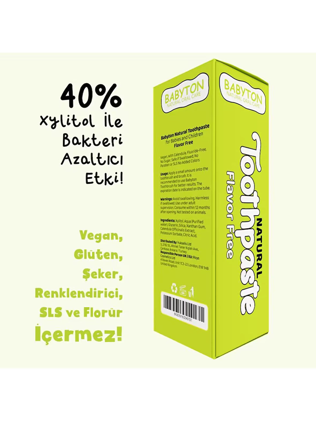 Organik Aromasız Diş Macunu 50gr