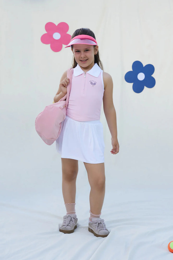 Miela Kids Tennis Club  Kız Çocuk Fermuarlı Spor Üst Candy Pink