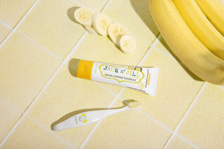 Tooth Buddy Pack- Muz Aromalı Diş Macunu 50g+ Fil Diş Fırçası +12m
