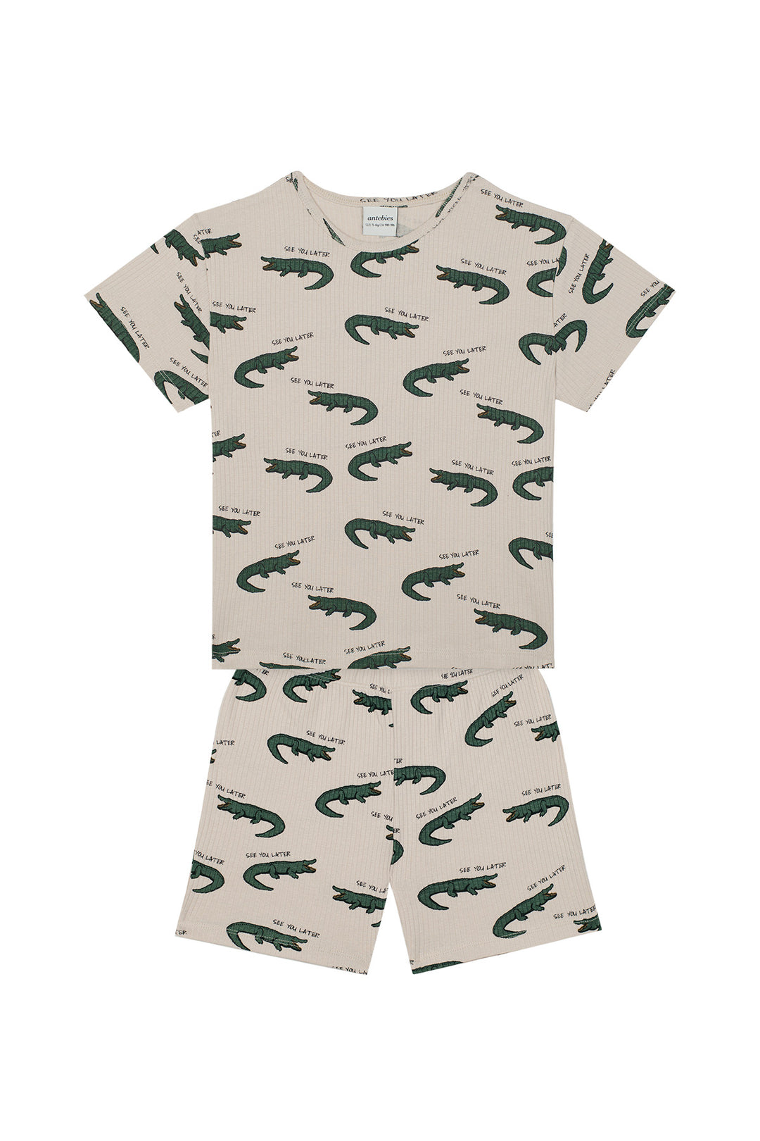 Antebies Timsah Kısa Kollu Tshirt Şort Takım